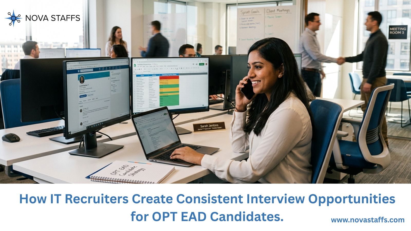 IT recruiter helping OPT EAD candidate prepare for a job interview in the US tech industry.
